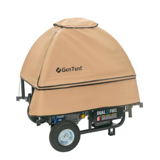 GenTent Generator Running Cover, Universal Kit (Standard, Tan) for Open Frame Portable Generators