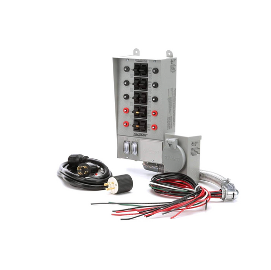 Reliance Controls 31410CRK Pro/Tran 10-Circuit 30 Amp Generator Transfer Switch Kit
