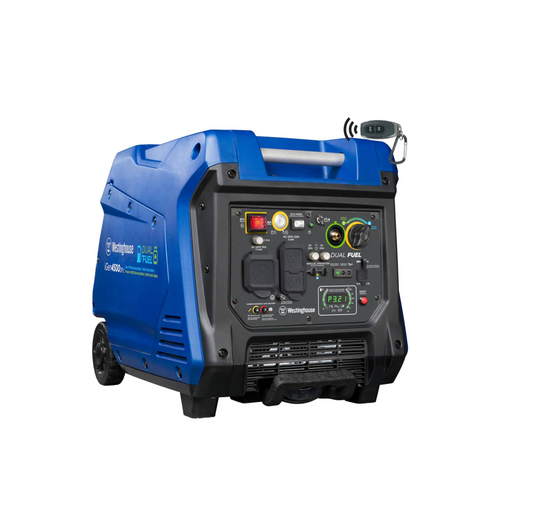 Westinghouse iGen4500DFc Dual Fuel Portable Inverter Generator with CO Sensor